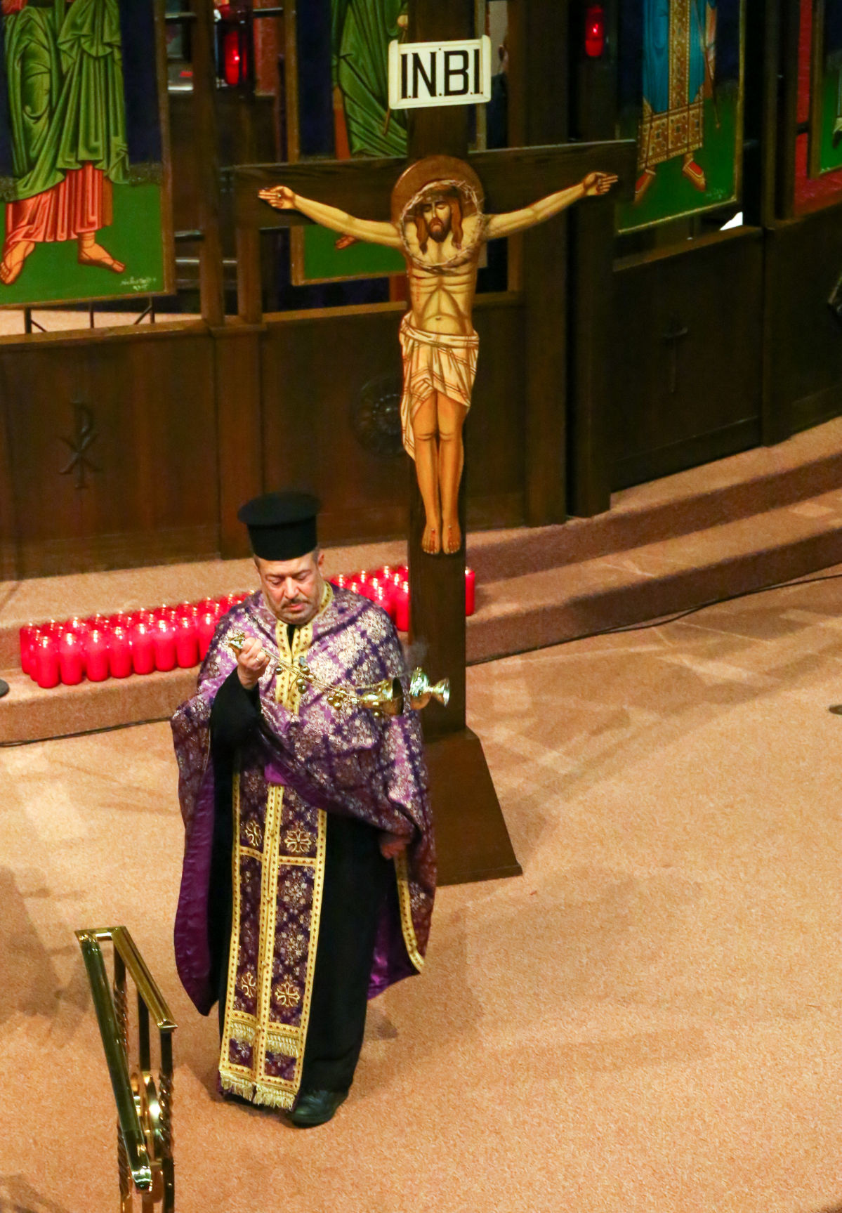 Good Friday service at SS Constantine and Helen Greek Orthodox Church